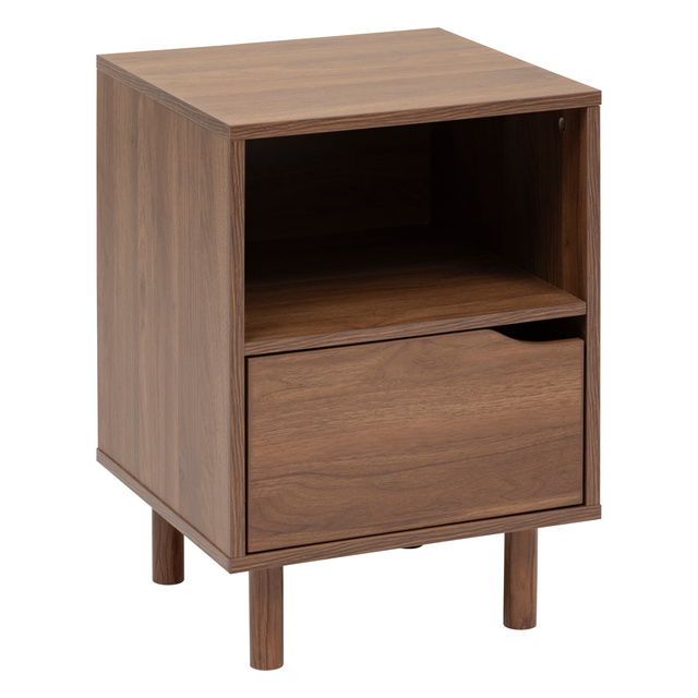 Noptieră SLIDY, culoare lemn închis, 40 x 57,5 x 40 cm