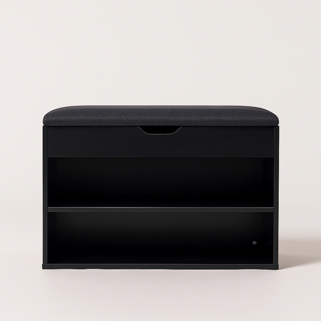 Dulap pentru pantofi cu loc de șezut LEVA, 60 x 30 x 47 cm