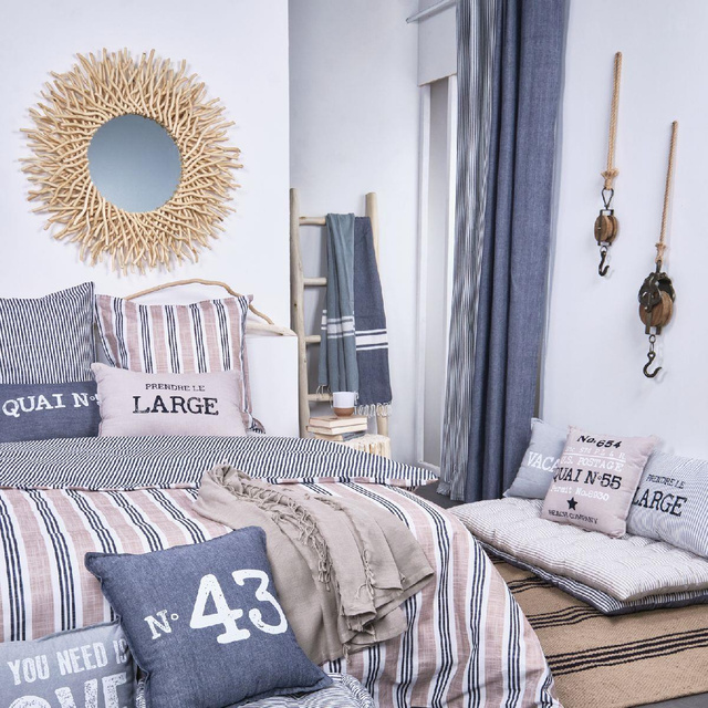 Lenjerie de pat din bumbac Deco Pattern, reversibila, 220 x 240 cm