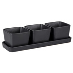 Set pentru gustari, 3 boluri cu tava, 300 ml, WENKO