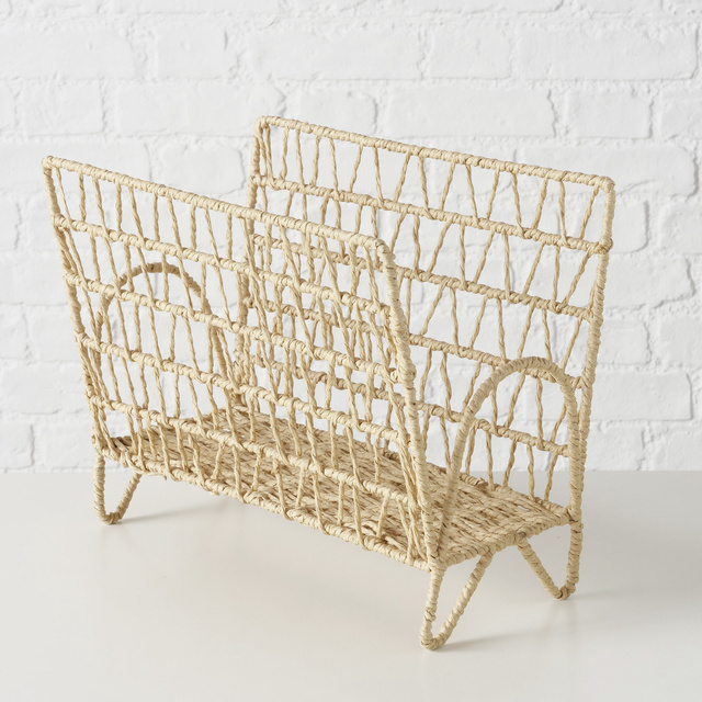 Suport reviste din metal și hârtie CORDA, înălțime 29 cm