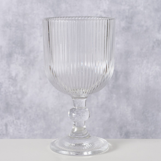 Pahar pentru vin din sticla canelata Rigano