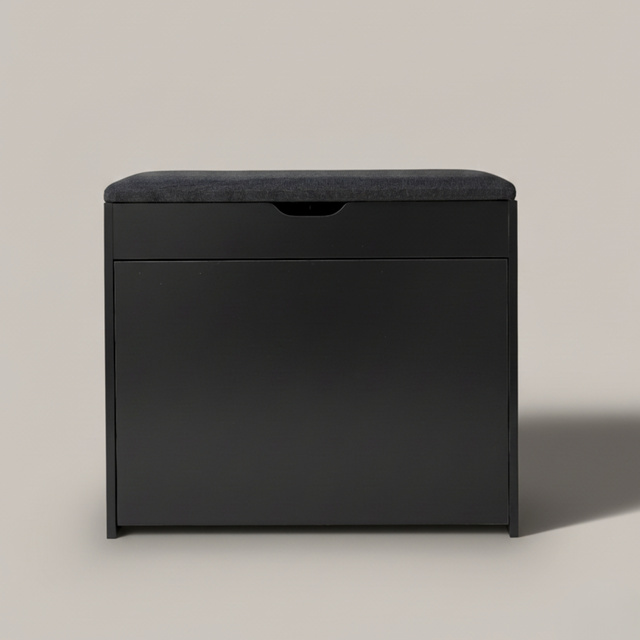 Dulap pentru pantofi cu loc de șezut și rafturi retractabile VAULT, 57 x 30 x 53 cm