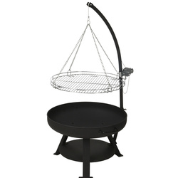 Semineu de gradina cu grila, Ø 60 cm