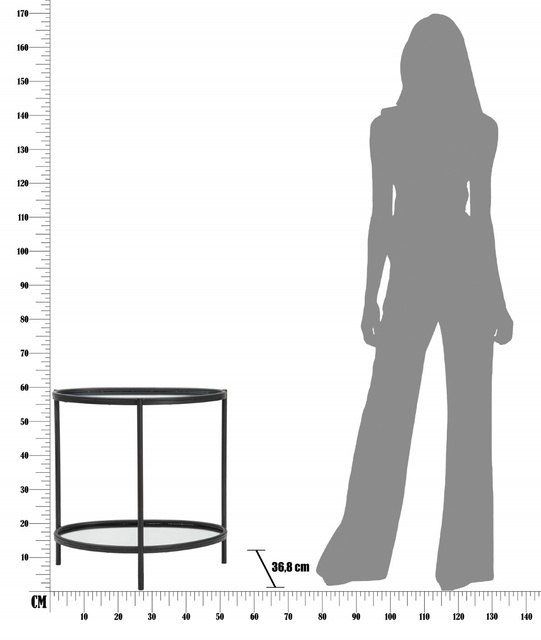 Masuta cu blaturi oglinda, 58 x 53 x 37 cm