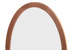 Oglindă ovală cu ramă din lemn RUNO, 40 x 60 cm