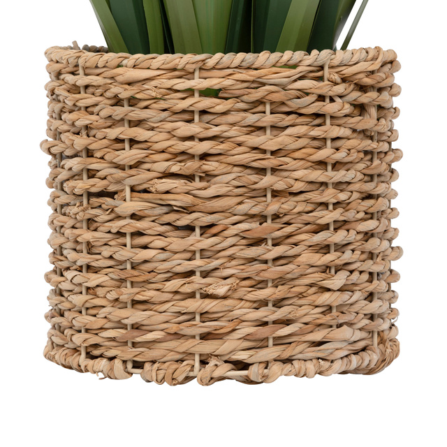 Iarbă artificială în ghiveci împletit, 122 cm