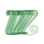 Carlige pentru decoratiuni brad, 40 bucati, verde
