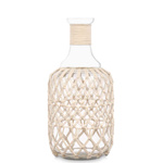 Sticlă decorativă cu șnur împletit