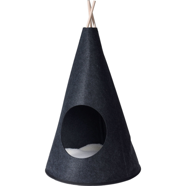 Pat pentru pisici in forma de cort Teepee, Ø 40 x 70 cm