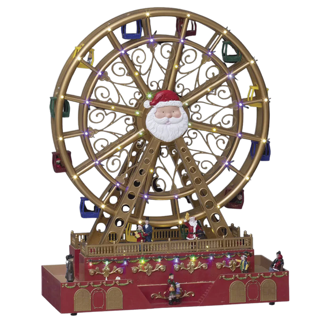 Sat de Crăciun, scenă de Crăciun cu o roată de moară