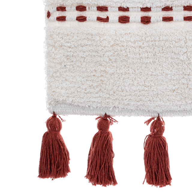 Covor cu franjuri POMPOM, 50 x 75 cm