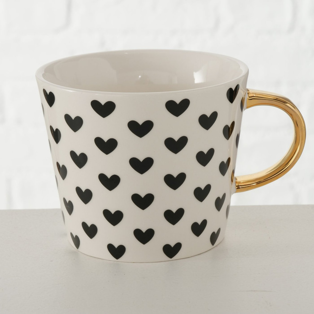 Cana din portelan cu maner auriu, FAYETTE