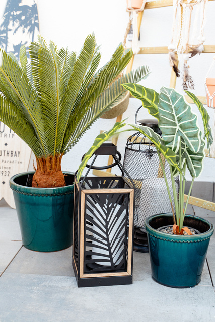 Floare artificiala, Palmier Cycas in ghiveci, 72 cm