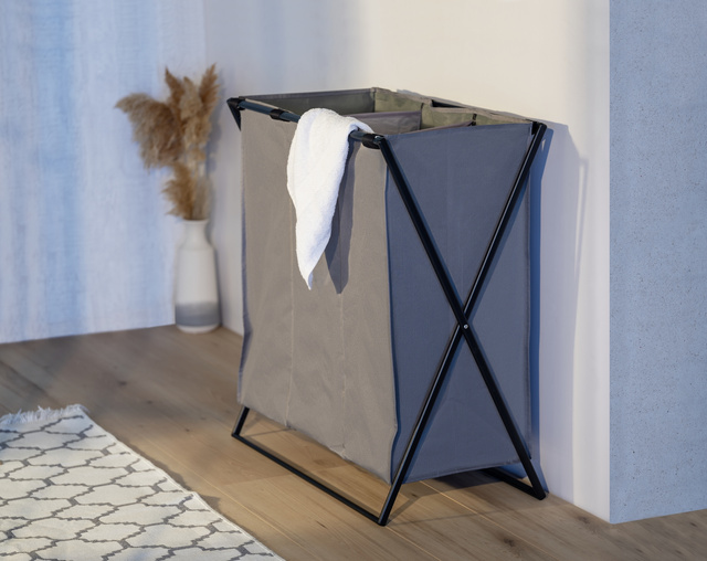 Coș de rufe cu trei compartimente, Trio, WENKO