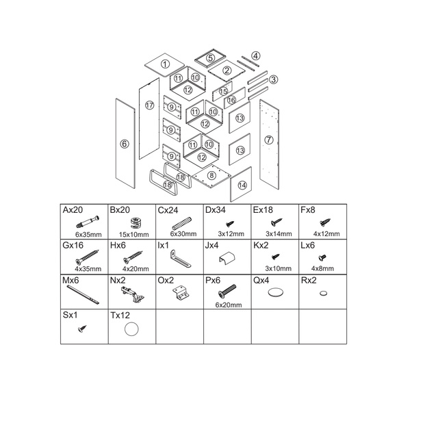 Comoda pentru cosmetice Levia cu oglinda, H130 cm