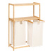 Raft din bambus cu coș pentru rufe TIDY BOX, 72 x 33 x 109 cm