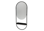 Oglinda de perete ovala cu raft