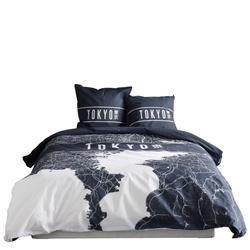 Lenjerie de pat din bumbac, 220 x 240 cm, 2 perne, JAVA