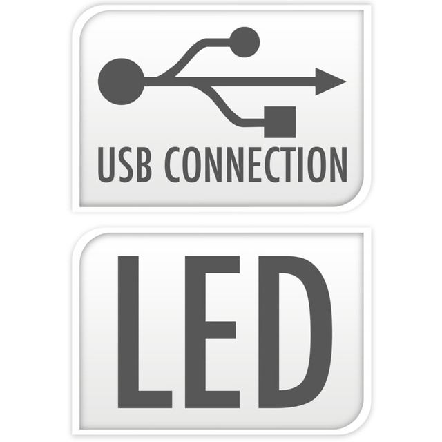 Lampa de masa din metal, ciuperca LED, 15 x 17 cm