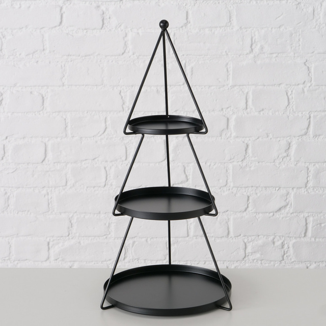 Tava decorativă cu trei etaje JOGAN în formă de brad, înălțime 45 cm