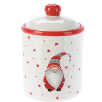 Borcan ceramic pentru prăjituri de Crăciun, 600 ml