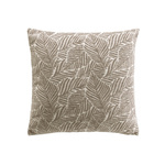 Pernă decorativă, model frunze jacquard, 40 x 40 cm