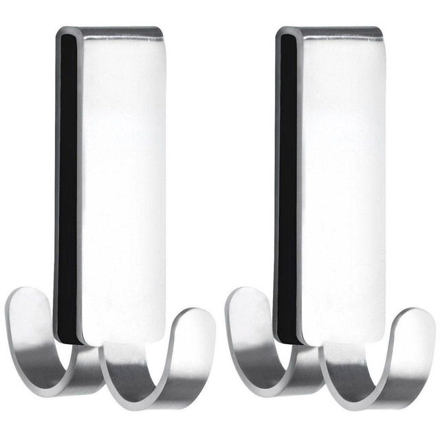 Cârlig pentru prosop VIESTE, suport dublu pentru montare pe ușa dușului - WENKO