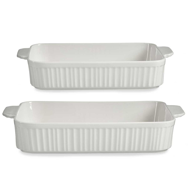 Set 2 vase din porțelan pentru copt