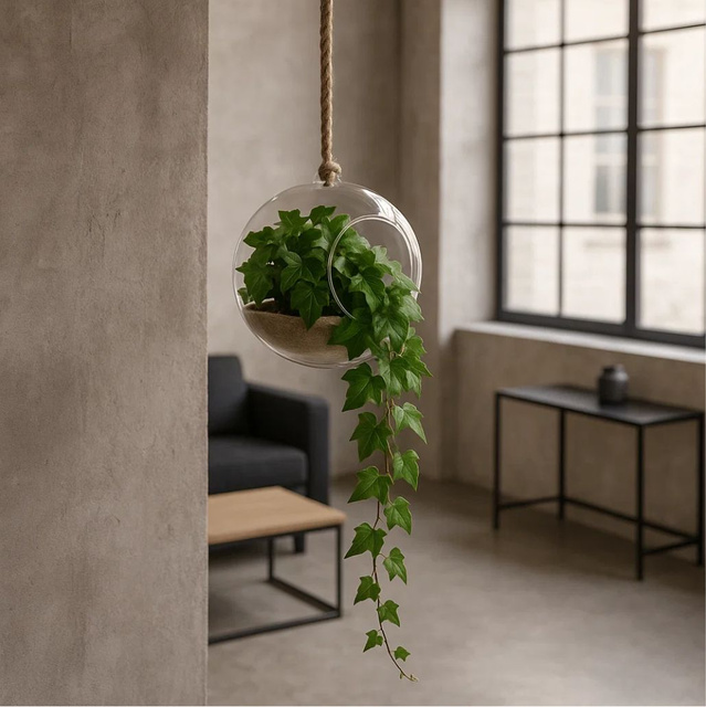 Vază decorativă suspendată, Ø 18 cm