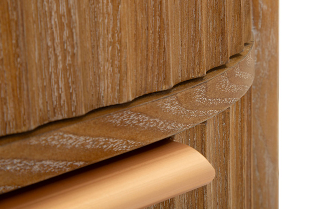 Noptieră GOTEBORG cu două sertare, stil nordic, înălțime 52 cm