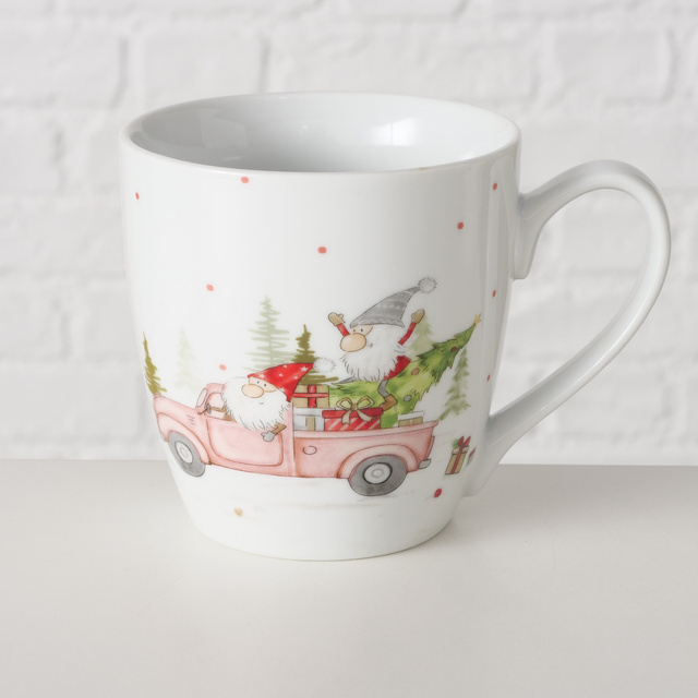 Cana mare cu motiv festiv CARRIE, 480 ml