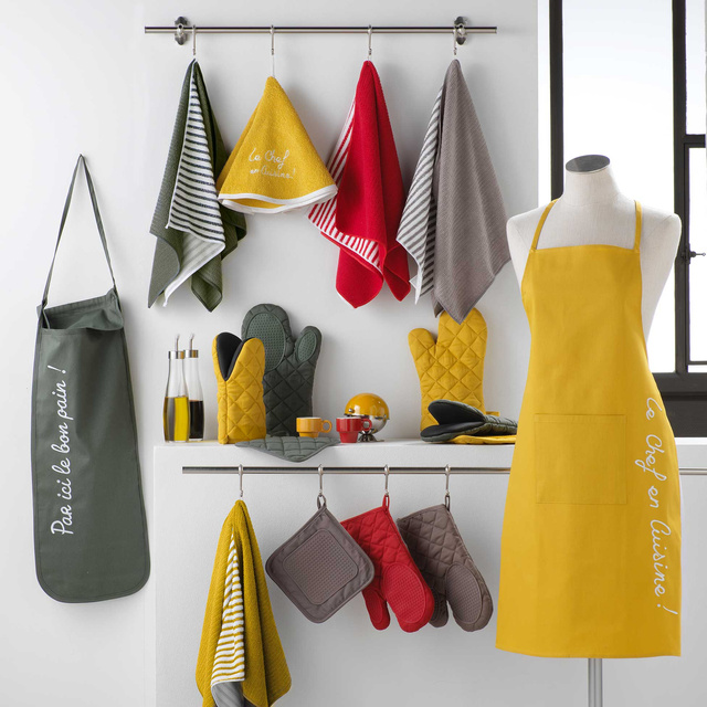 Manusa pentru cuptor din silicon, kaki, 30 x 18 cm