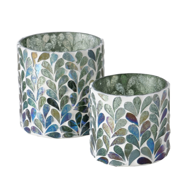 Set 2 sfeșnice mozaic Kirkas,