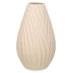 Vaza ceramica DIAGONAL STRIPE, bej