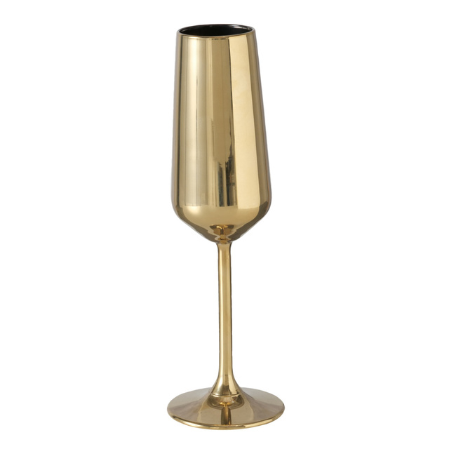 Pahar de șampanie din sticlă metalică ADORA, 195 ml