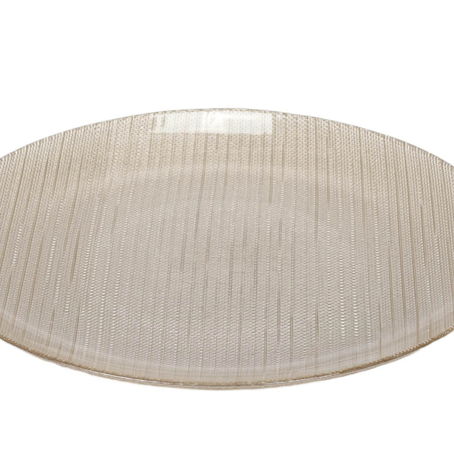 Farfurie plată din sticlă KARNEOL, Ø 28 cm