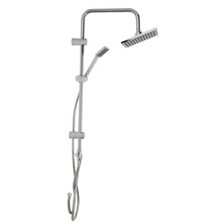 Coloana de dus cu cap de dus cu efect de ploaie, inox, inaltime 80 cm