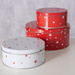 Set de trei cutii de depozitare STERNY, Ø 13,5-20 cm