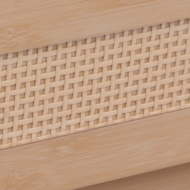 Cărucior de bucătărie pe roți CANE, împletitură vieneză, 39,6 x 30 x 85,5 cm