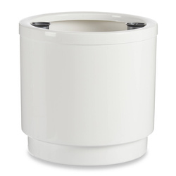 Ghiveci pentru flori cu auto-udare, alb, Ø 32 cm