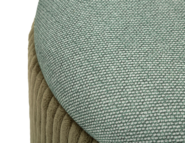 Set de 2 pufuri BOLZANO cu spațiu de depozitare ascuns și capac detașabil, Ø 38 cm & Ø 32 cm