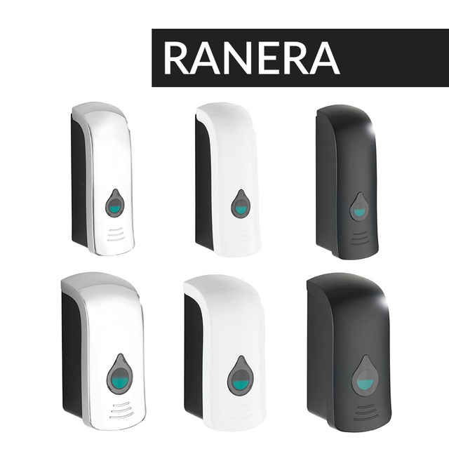 Distribuitor de sapun si dezinfectant RANERA, alb, 740 ml, Wenko