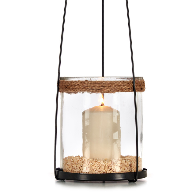 Sfesnic cilindric din sticla, suspendat, 15,5 x 85,5 cm