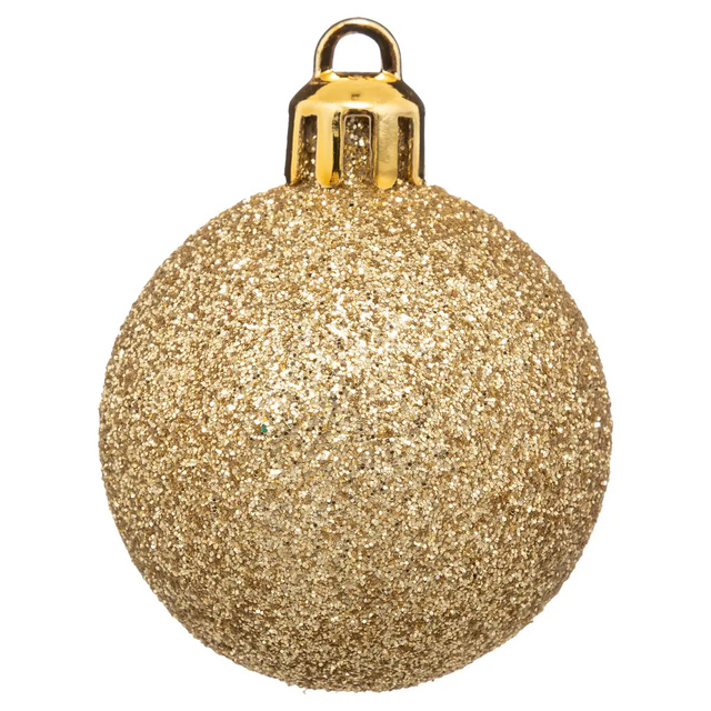 Globuri multicolore cu diferite finisaje, Ø 4 cm, 12 buc.