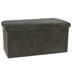 Puf lung din catifea, 76 x 40 x 38 cm