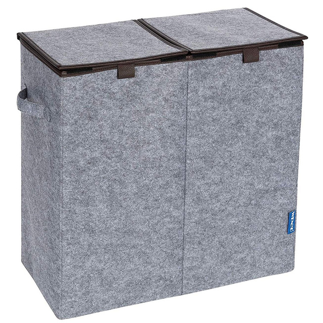 Coș de rufe 2 compartimente DUO, 82 L, WENKO