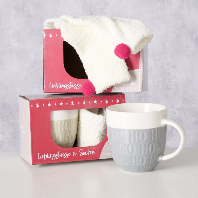 Cana jumbo cu motiv de sărbătoare HOHO, 600 ml