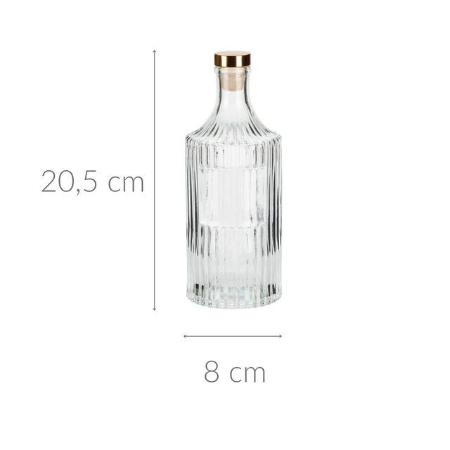 Sticla de apa, transparenta cu dop