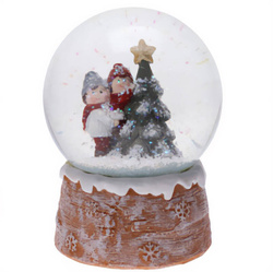 Glob decorativ cu scenă festivă, Ø 10 cm